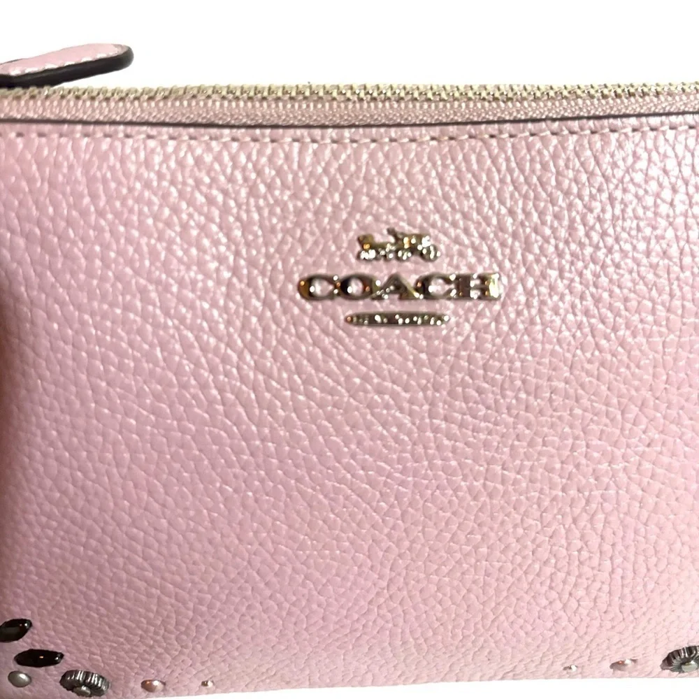 Coach Pink Wristlet Bag